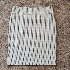 Stretchy Polka Dot Pencil Skirt